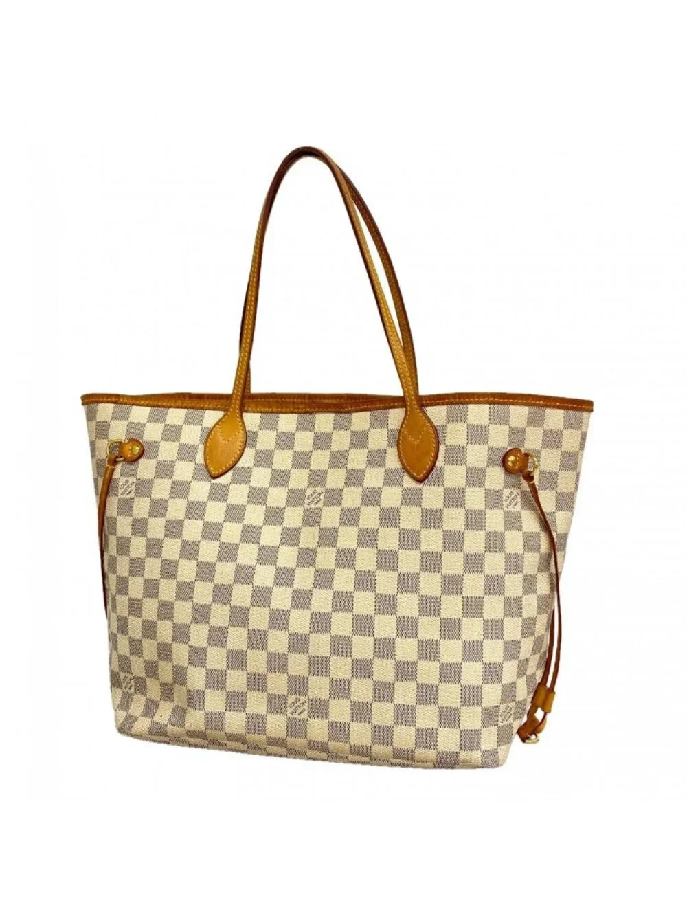 Louis Vuitton Tote Damier Azur Neverfull MM White